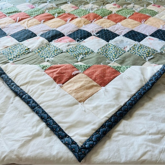 Handmade Other - 70”x85” Vintage Handmade Patchwork Quilt